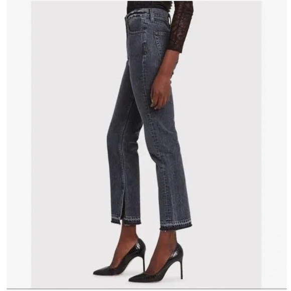 SLVRLAKE Rider Break Down Split
Hem Jeans Straight Leg Black Denim Size 31 - Picture 3 of 16